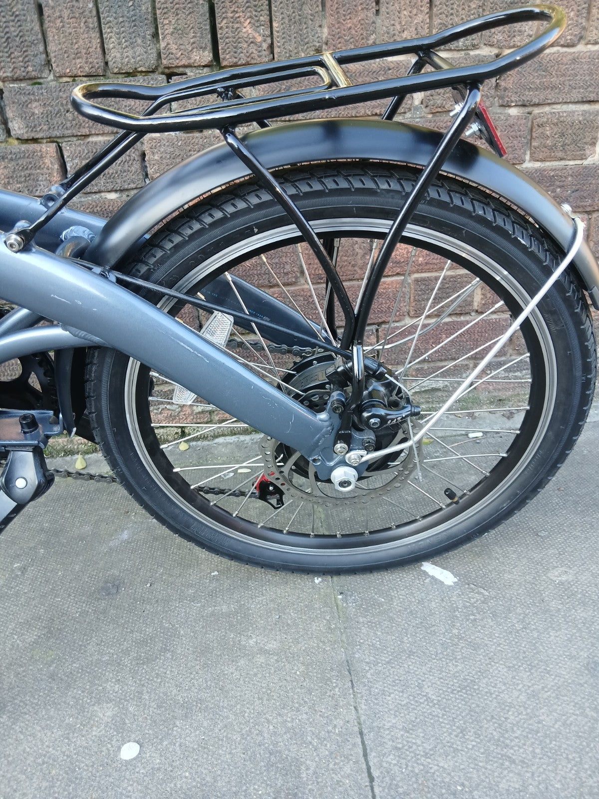 Ecosmo 20AF09BL 20" Wheel 12kg Lightweight Alloy Folding City Bicycle - Black
