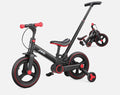 JMMD Kids Convertible Balance Bike/Tricycle 12in Black/Red Folding Adjustable