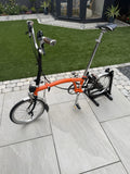 Brompton H6L Folding Bike Orange 16in Mudguards Reflectors Carry/Transport Bag