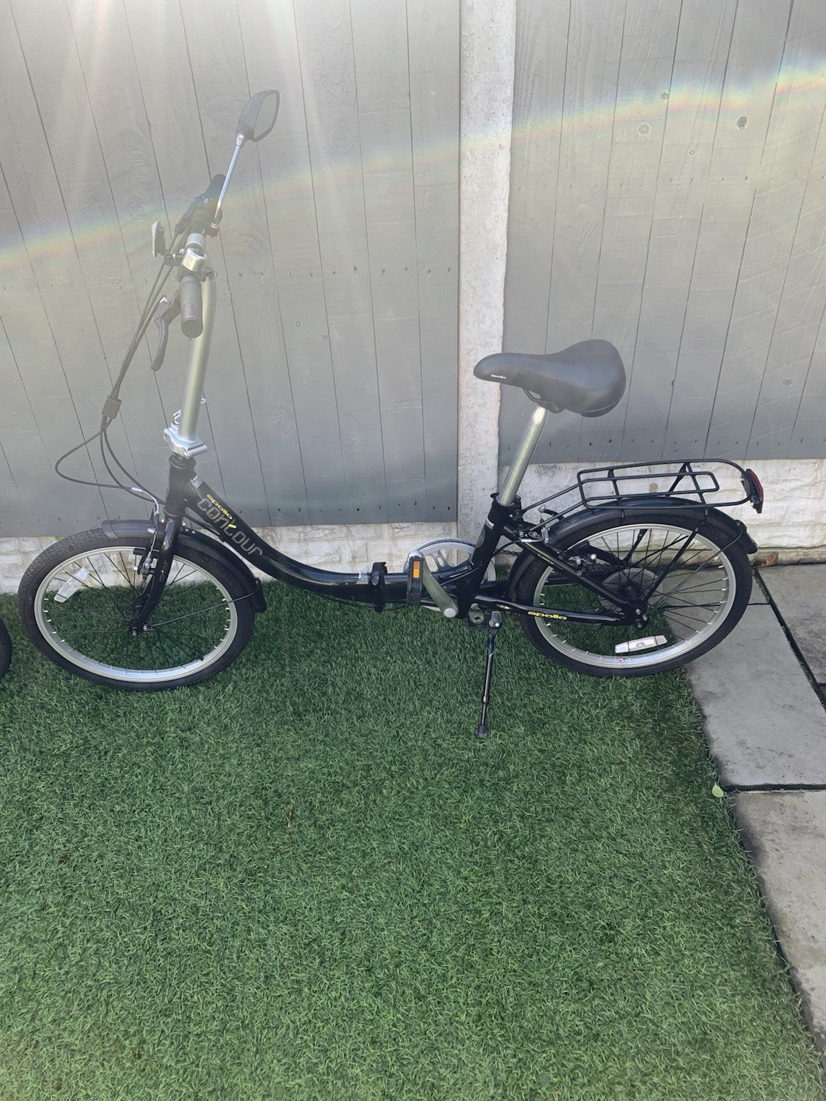 Apollo Contour Unisex Folding Bike 7 Speed, Black, 20" Wheels,