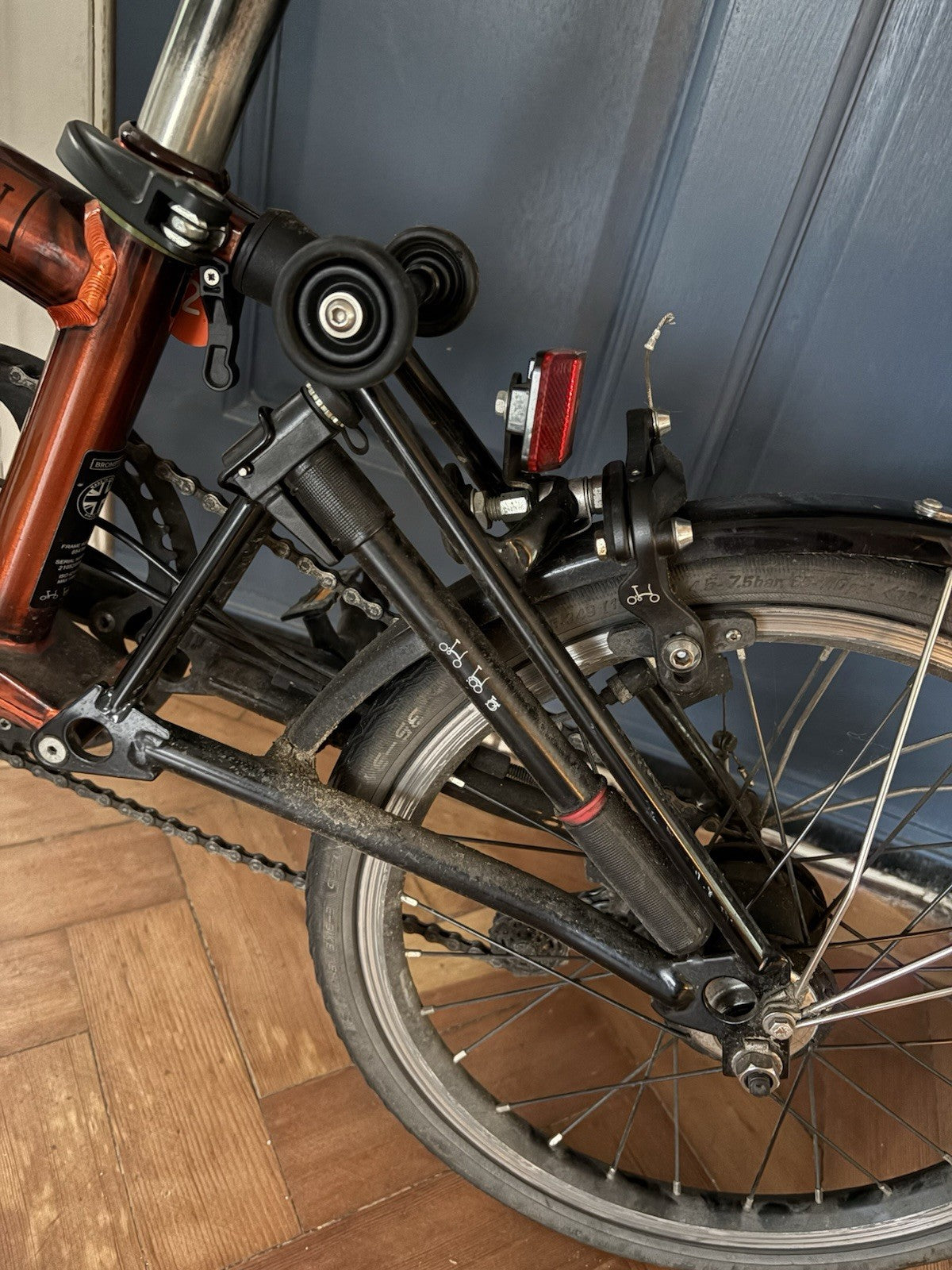 Brompton Black Edition Flame Lacquer 6 Gears, Racing handle bars