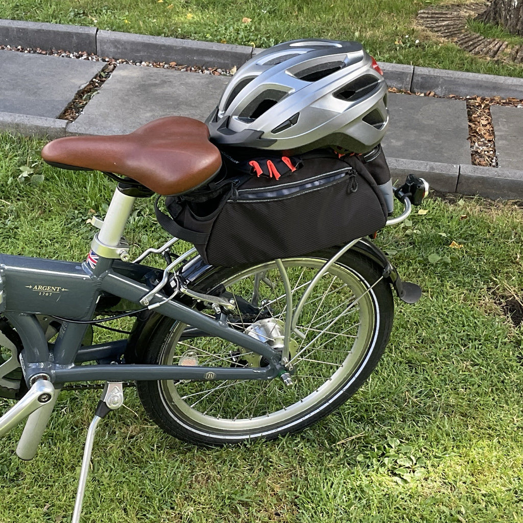 Bickerton Argent 1707 Folding Bike 16in Grey with Mudguards Rear Rack
