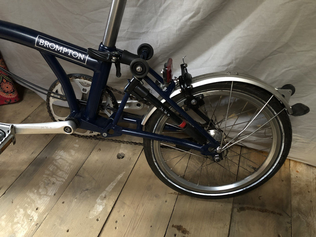 Brompton M3L 3 Speed Folding Bike C-line Equivalent Tempest Blue