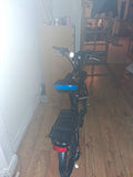Apollo Transport 20in Folding Bike Black/Blue Disc Brakes Rack Mudguards