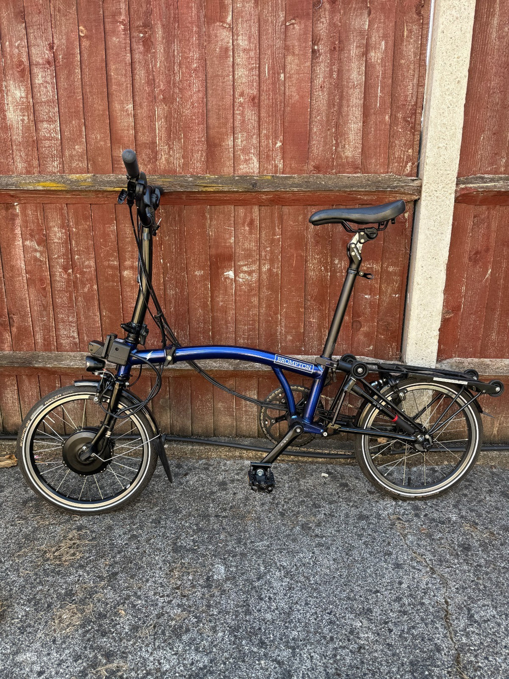 Brompton E Folding Bike C Line 6 speed (BLUE)