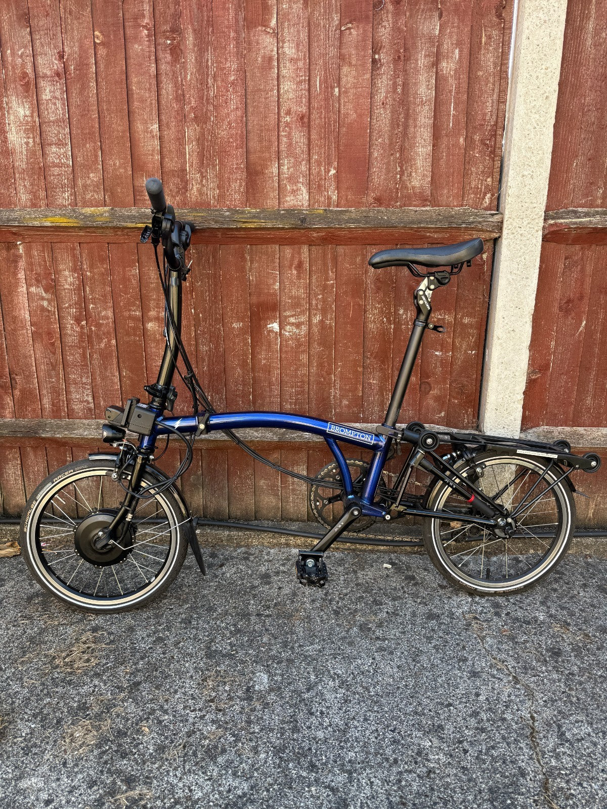 Brompton E Folding Bike C Line 6 speed (BLUE)