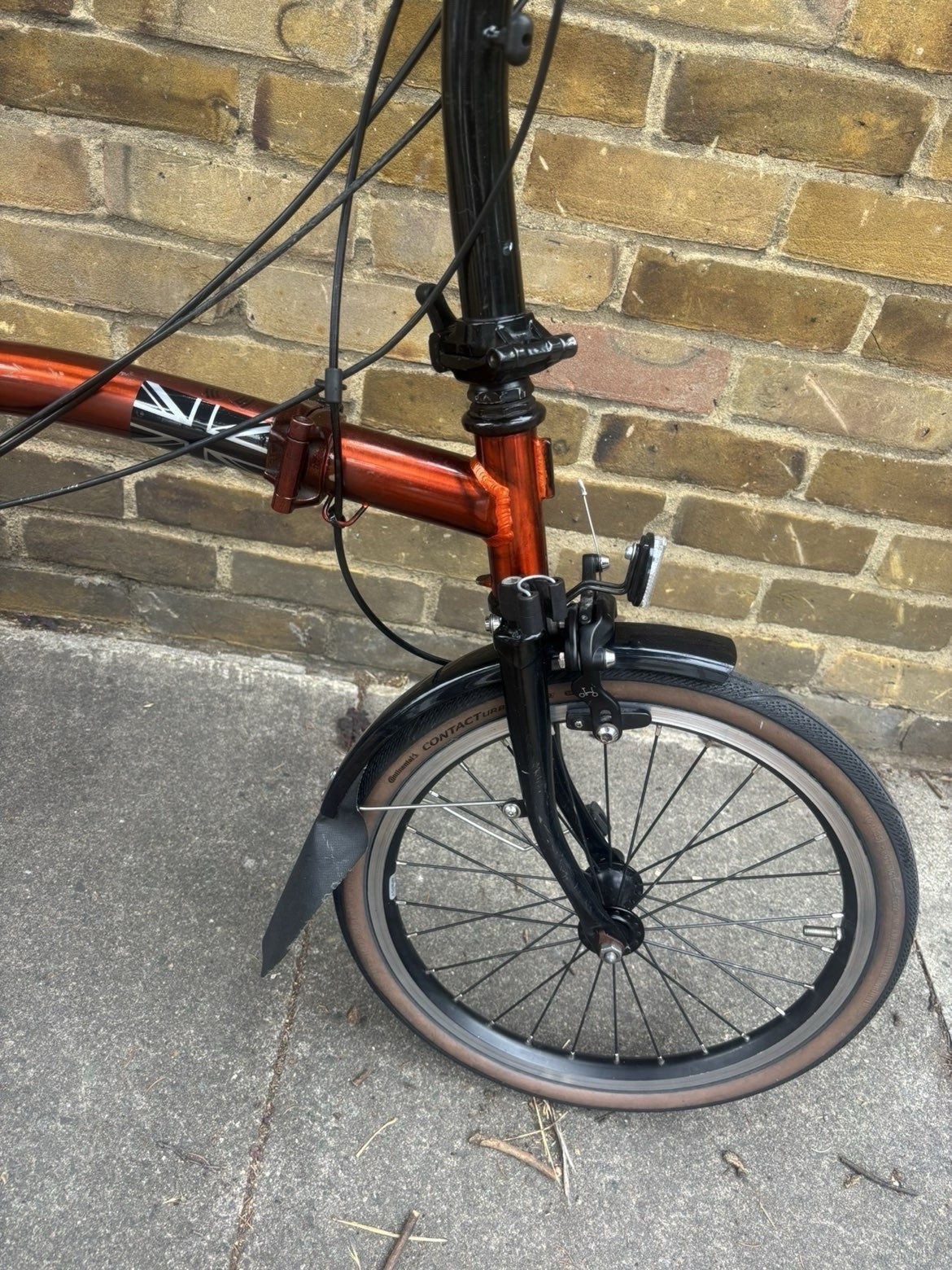 Brompton 6-speed In Flame Lacquer Folding Bicycle