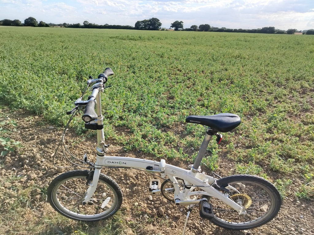 Dahon Mu P8 Folding Bike Cycle White Aluminium Frame 8 Speed 20" Wheel Serviced