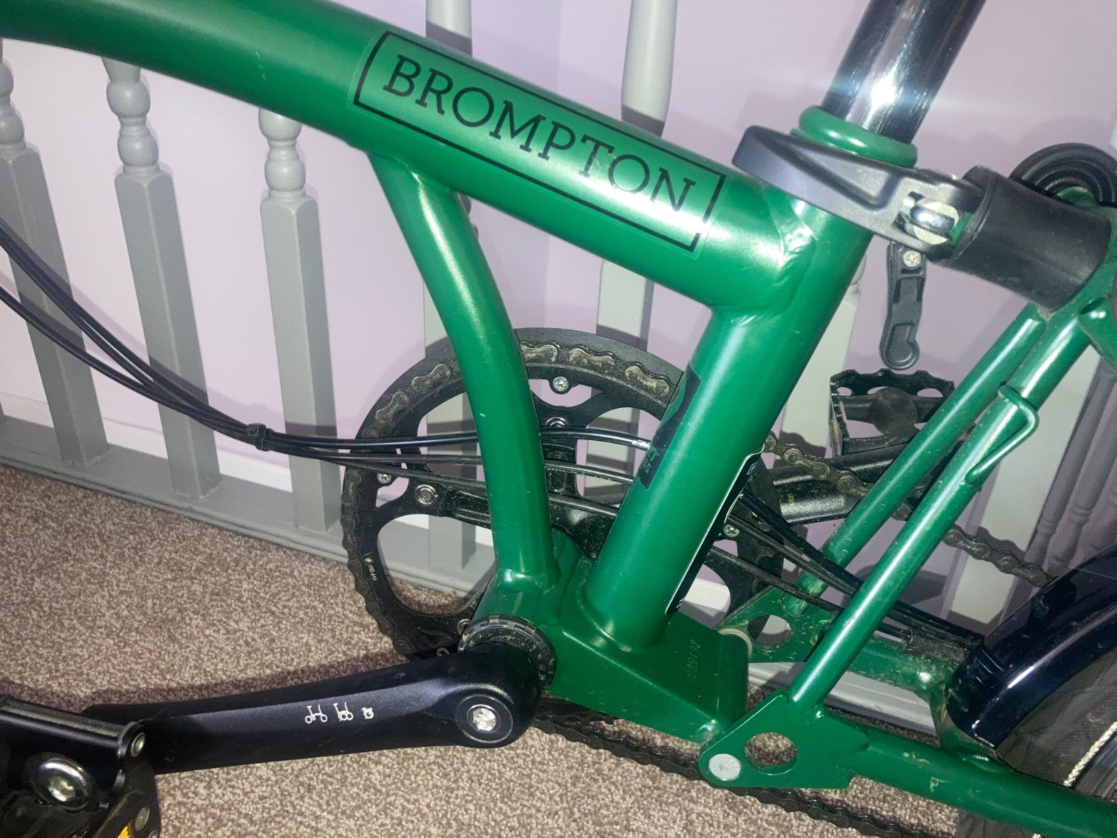 Brompton 2024 Brompton C Line M6L Black Edition Folding Bike - Racing Green