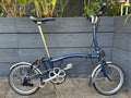 2021 Brompton M6L C Line Folding Bicycle 6 Speed Tempest Blue - Hardly Used
