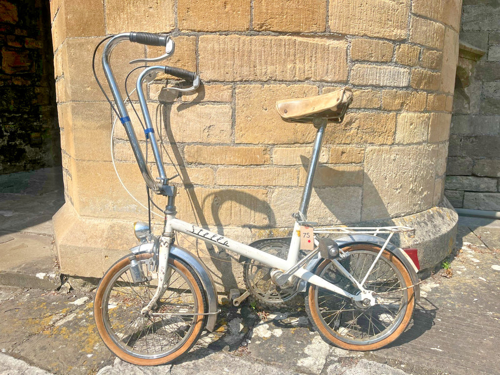 Vintage Stella Poketby Folding Portable Bicycle 1960s French Mini Bike Project