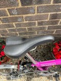 Hot Pink Vintage Brompton Folding Bike with Carry Bag on wheels Excellent