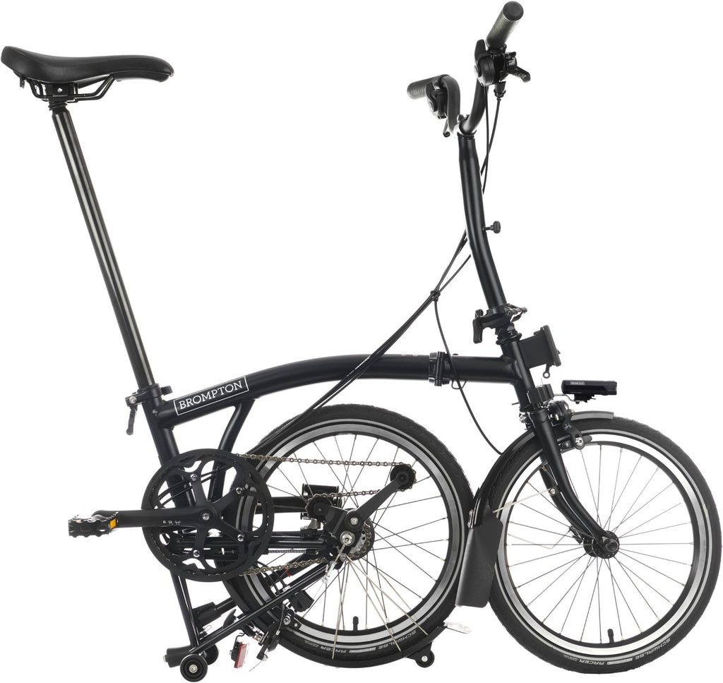 NEW Brompton C Line 12-Speed Folding Bike Mid Bar 2026 in Matt Black