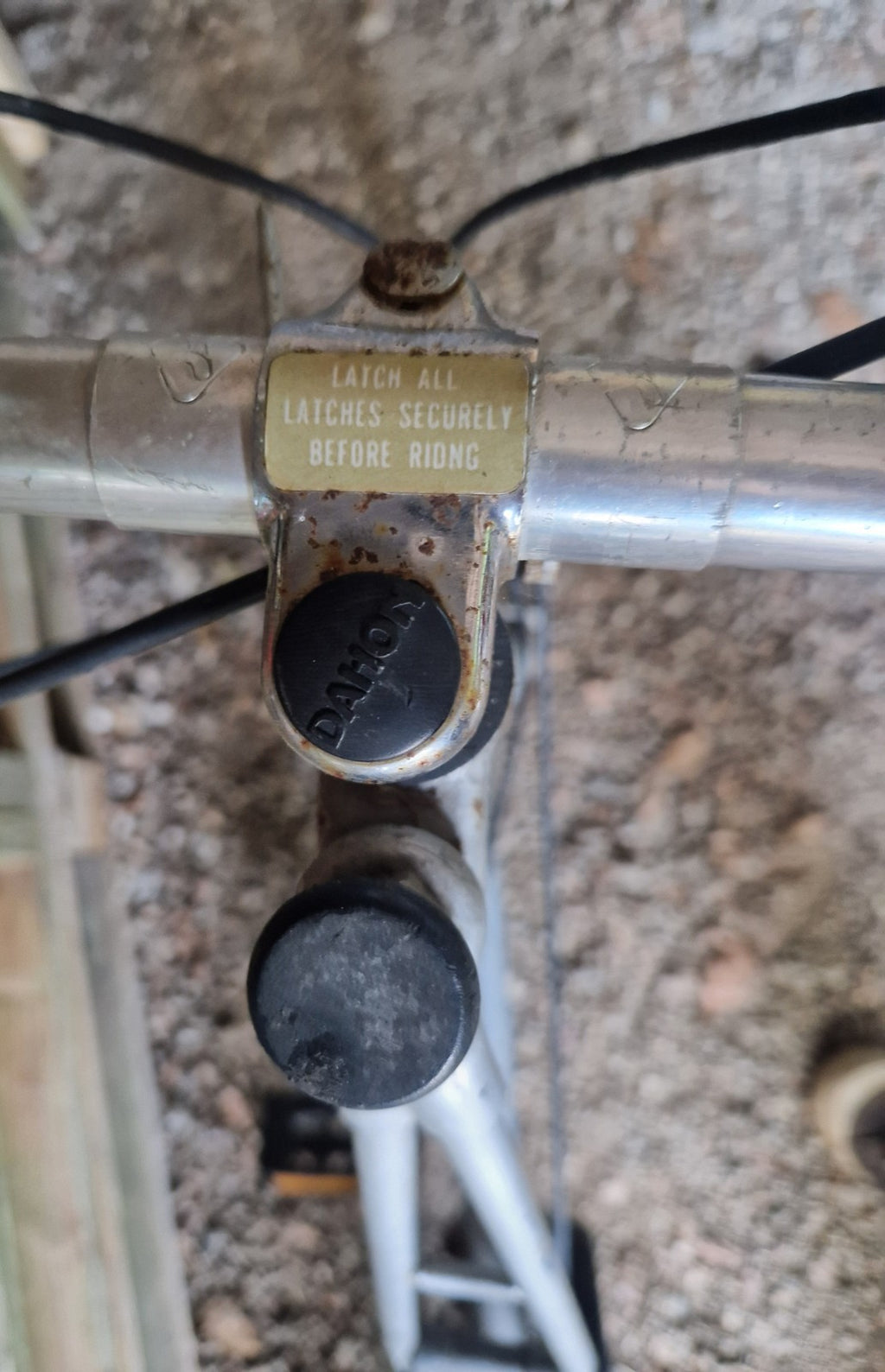 1980s Dahon Classic Folding Bike Silver 16in Wheels, Needs Work Collect Newquay