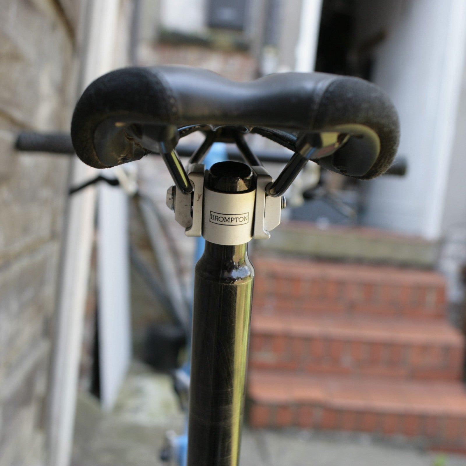 Brompton Blue / black, Union jack 1/ 2 speed folding bicycle, new parts restored