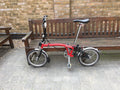 Brompton M6L Folding Bike - Red 6 Speed