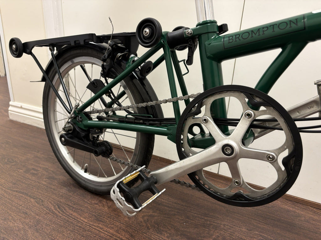 Brompton C Line M6L folding bicycle - RACING GREEN