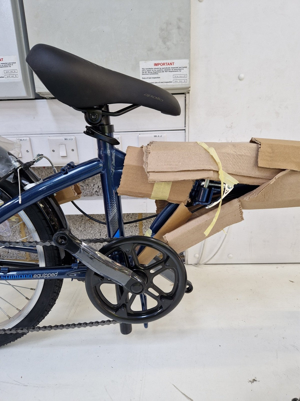 Apollo Transport Compact Folding 20" Wheels Steel 6-Speed Bike - Navy [Marked]