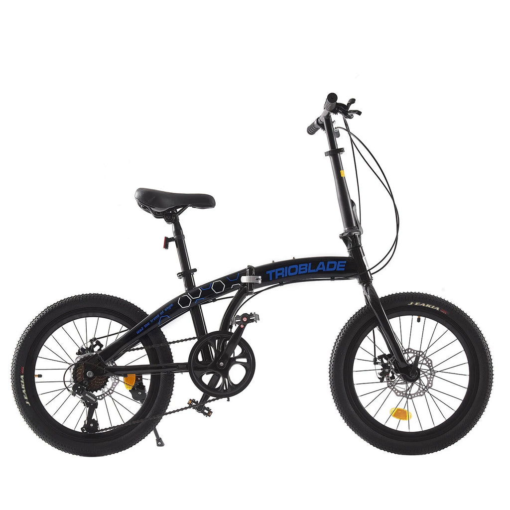 Folding Bicycle 20 Inch Bikes for Adults 7-Speed Variable Foldable City Bicycle