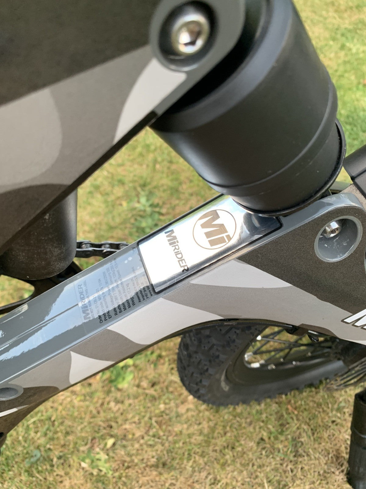 MiRider One Folding Cycle camo , 16-inch Wheels Used.