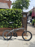 Origami Tiger Folding Bike, Grey, 20”, Compact Commuter Bike Ready To Ride Bike