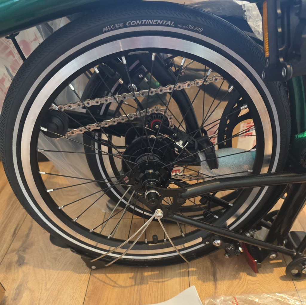 Brompton P Line 4-Speed - Urban Low Handlebar Folding Bike - Emerald Green LTD!