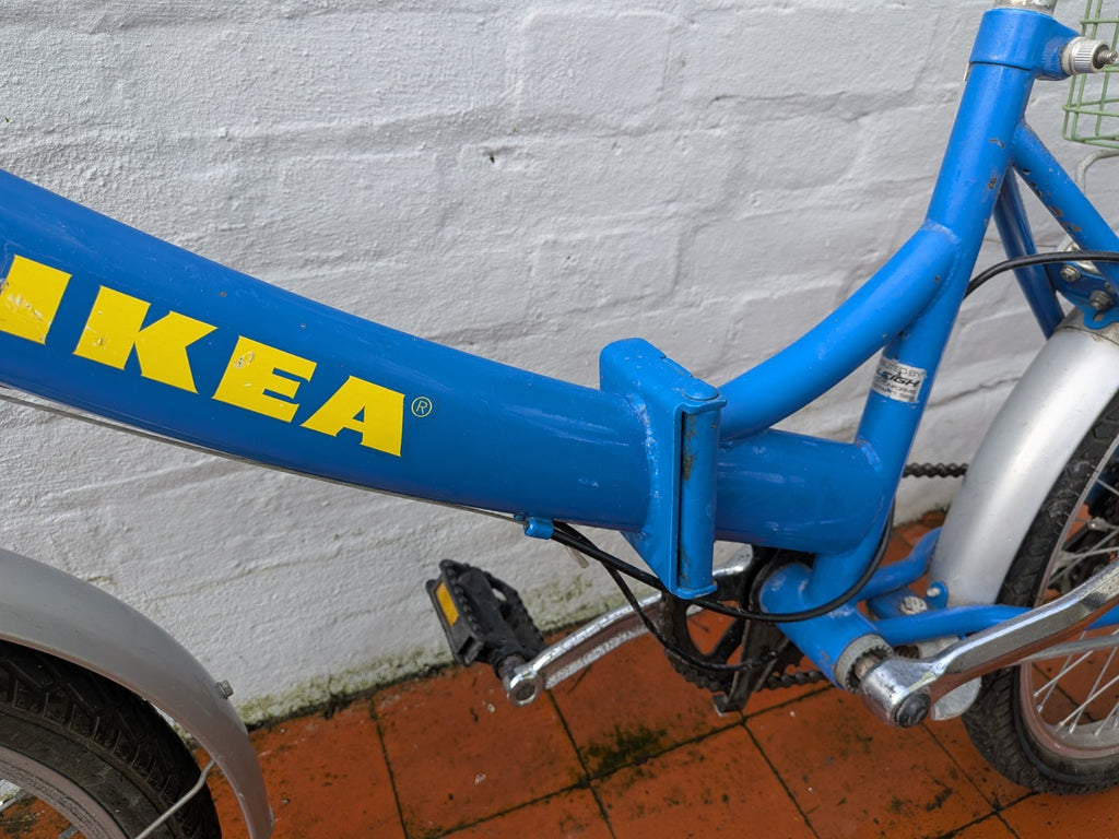 Folding IKEA Raleigh Adult Bike with Basket - Good Condition