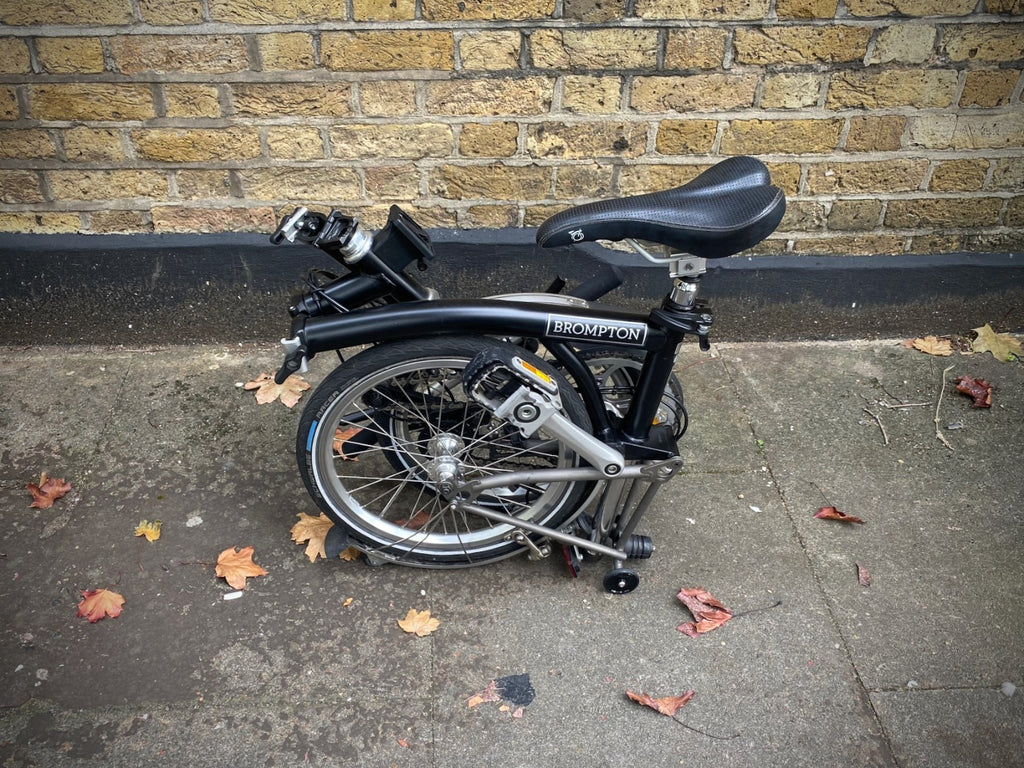 BROMPTON S2LX Folding Bike - Titanium and steel super light Black