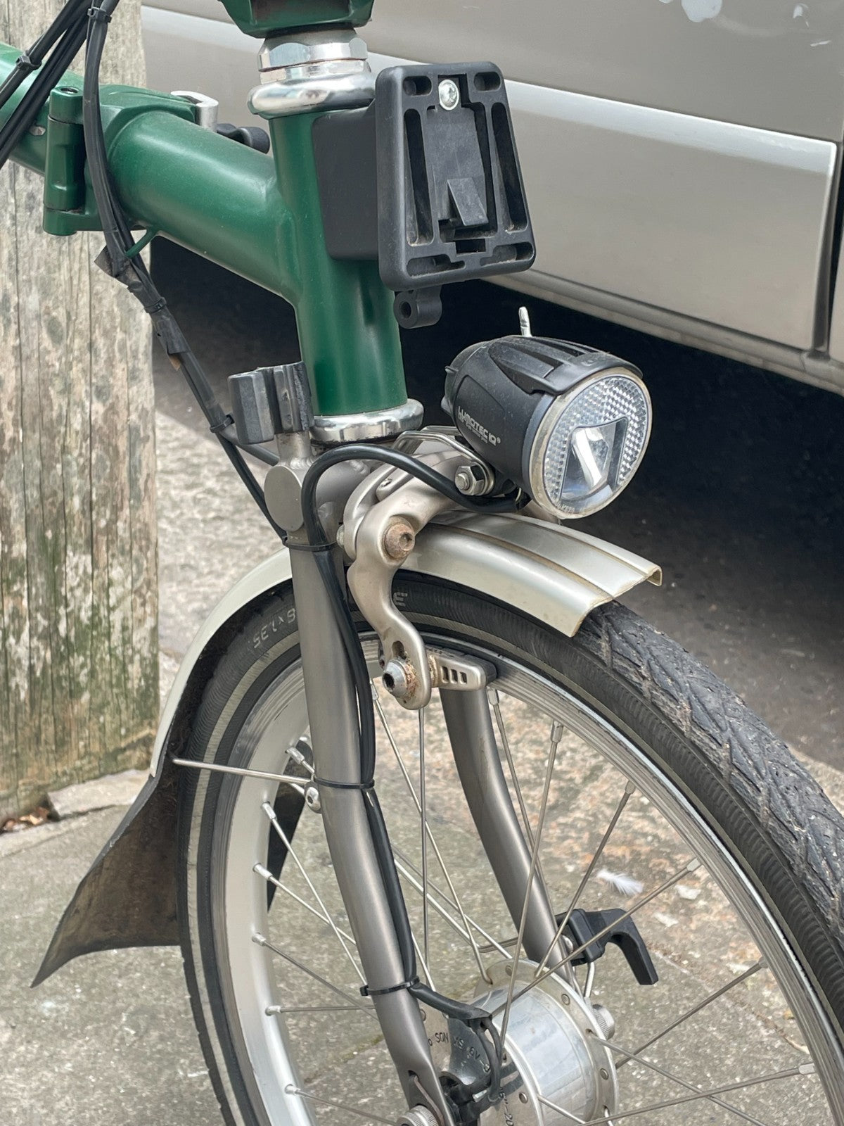 Brompton Folding Bike M6L - Superlight (P-Line) - Racing Green - Dynamo Lights