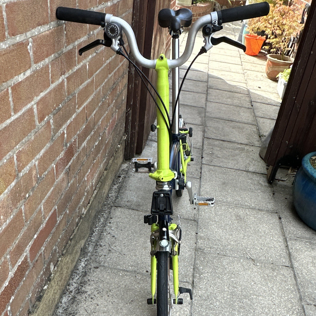 Brompton Folding Bike M3L Blue / Lime 2017