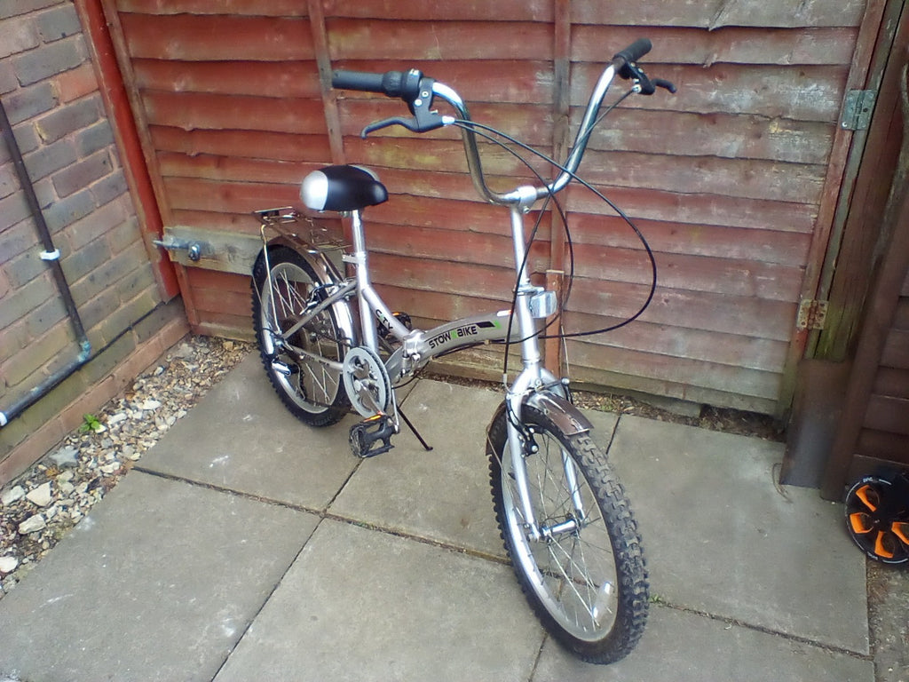 bicycle stow bike city 20 in wheels 6 gears folding bike