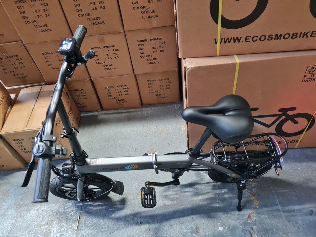 14" All-Terrain Folding bike, 36V 7.8Ah Battery, 25KM/h, Full Disc-U14R Grey