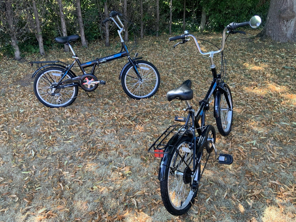 2 Classic Shaker Folding Bikes 20" Wheels