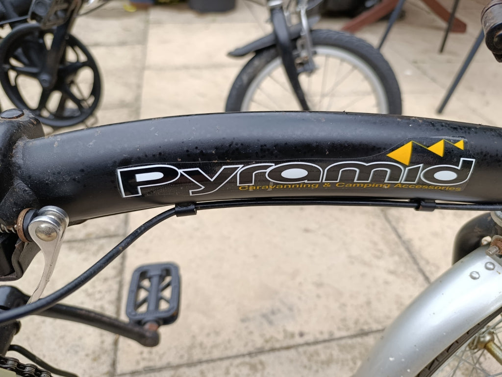 2 Folding Bikes, 5 speed. 16 inch wheels. Used.
