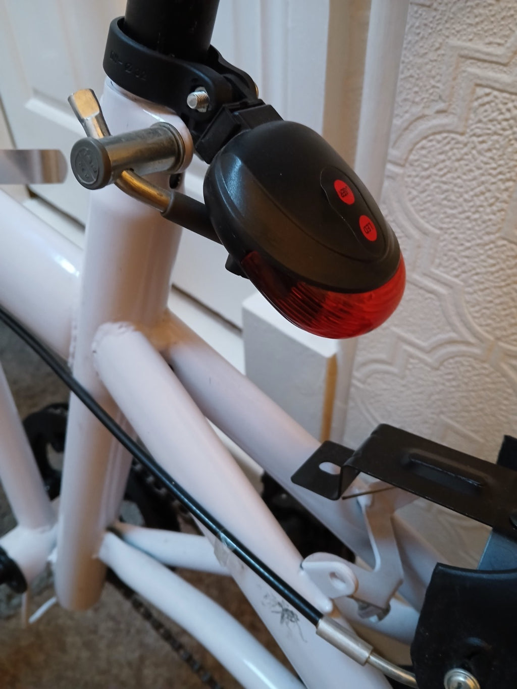 White Folding Bike Foldable City Bike for Adult 20" Commute Bicycle 6 Speed Gear