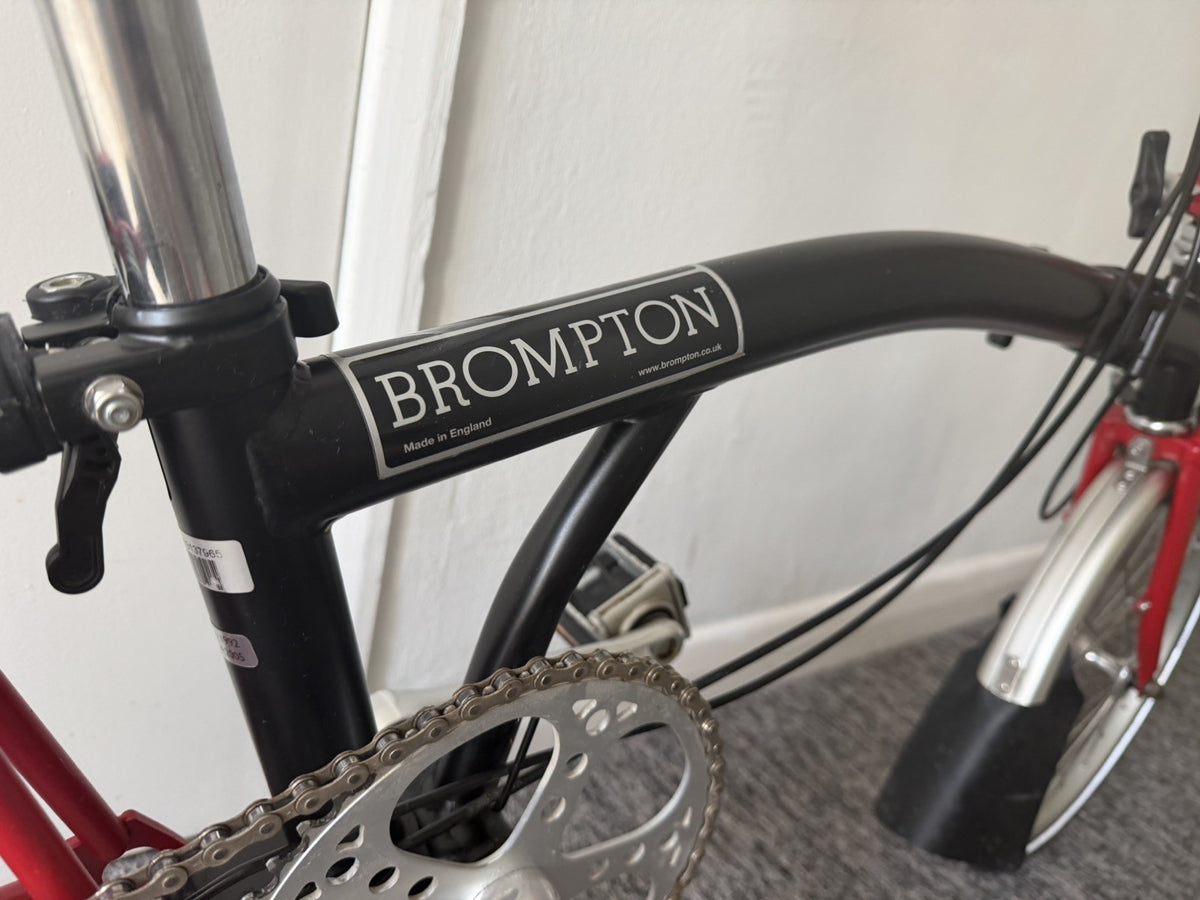 Brompton M3L (3 Speed) folding bicycle - Black/Red  (EXCELLENT CONDITION!)