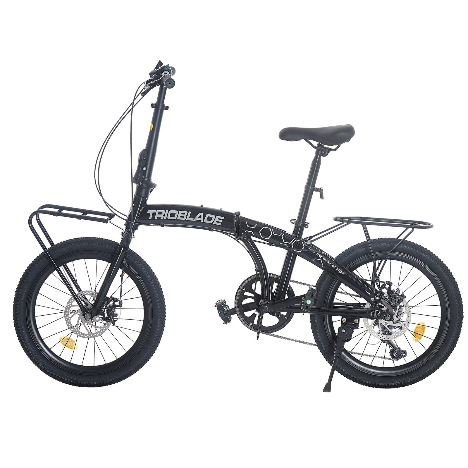 Folding Bicycle 20 Inch Bikes for Adults 7-Speed Variable Foldable City Bicycle