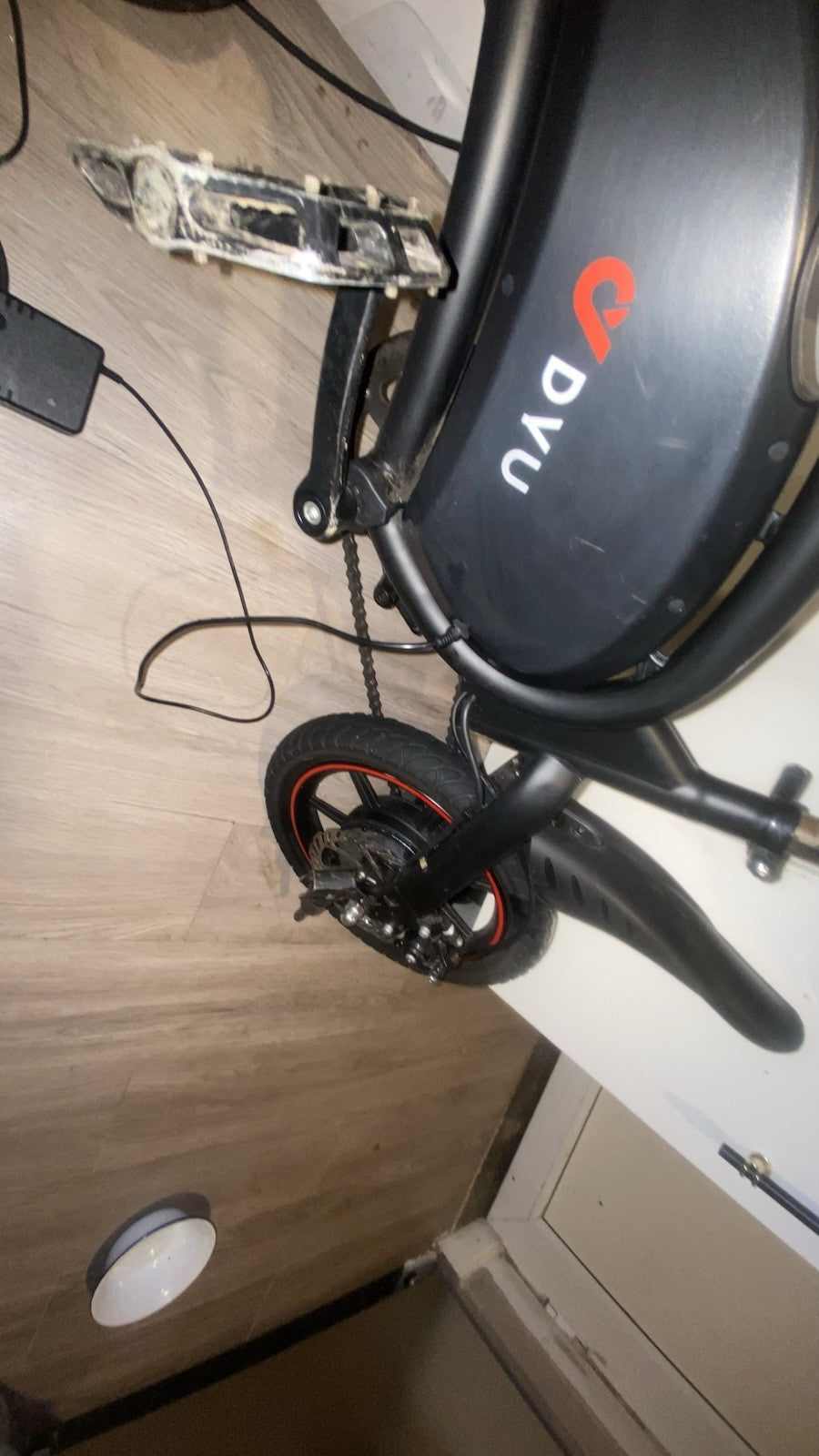 DYU 14in Folding  36V 10Ah 250W Disc Brakes, Lights, Black