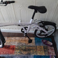 20in Folding Bike with Mudguards, V-Brake, Flat Bar, Unisex Kids White/Black