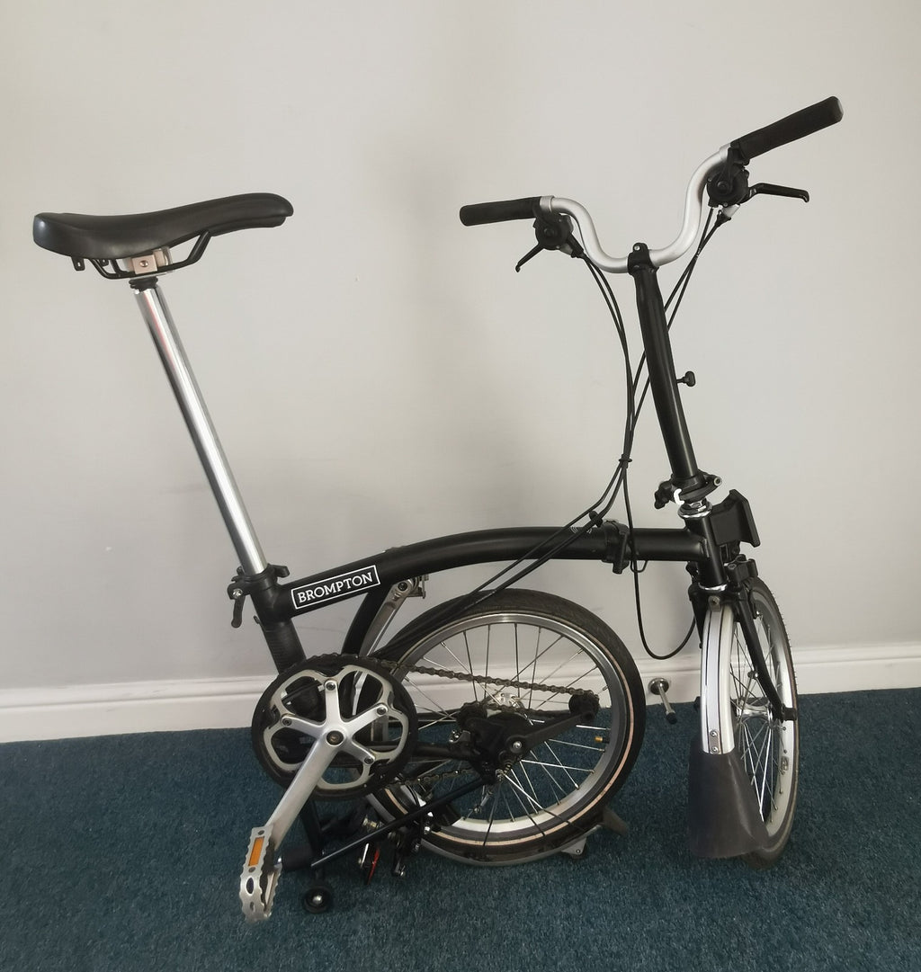 2023 Brompton C Line Explore, 6-speed, Black, High Handlebar
