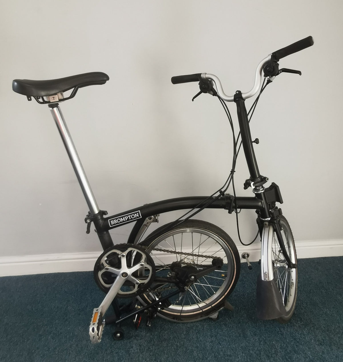 2023 Brompton C Line Explore, 6-speed, Black, High Handlebar