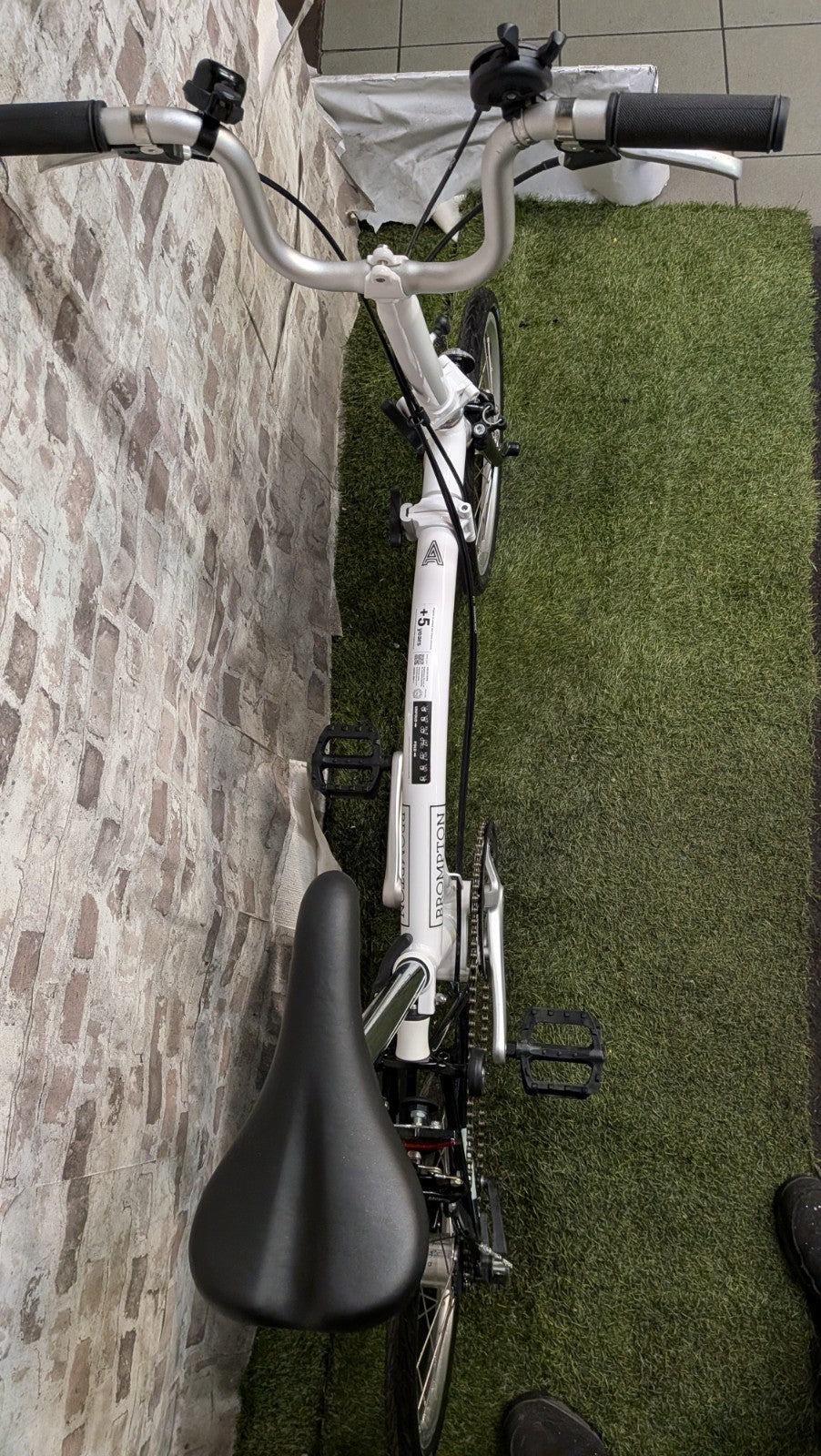 Brompton A Line White Folding Bike Bicycle New Condition