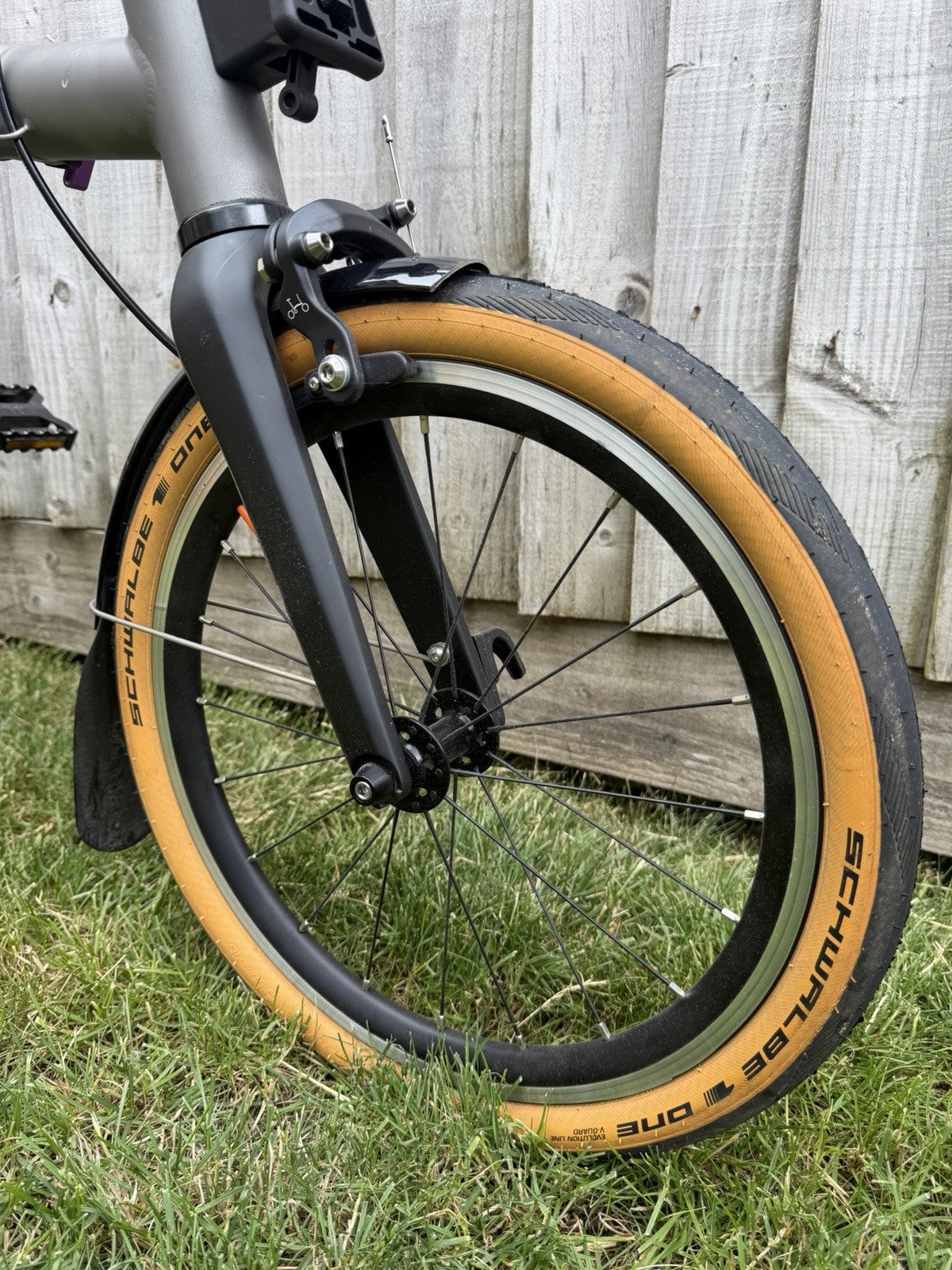 Brompton T Line - Ceratech (purple) Low bar 4 speed.
