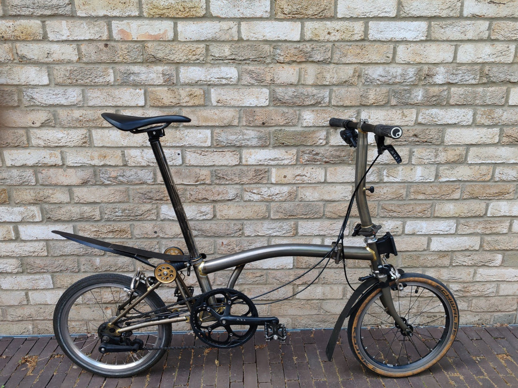 Brompton S2L Raw Lacquer 2 Speed Lightweight Upgraded Folding Bike