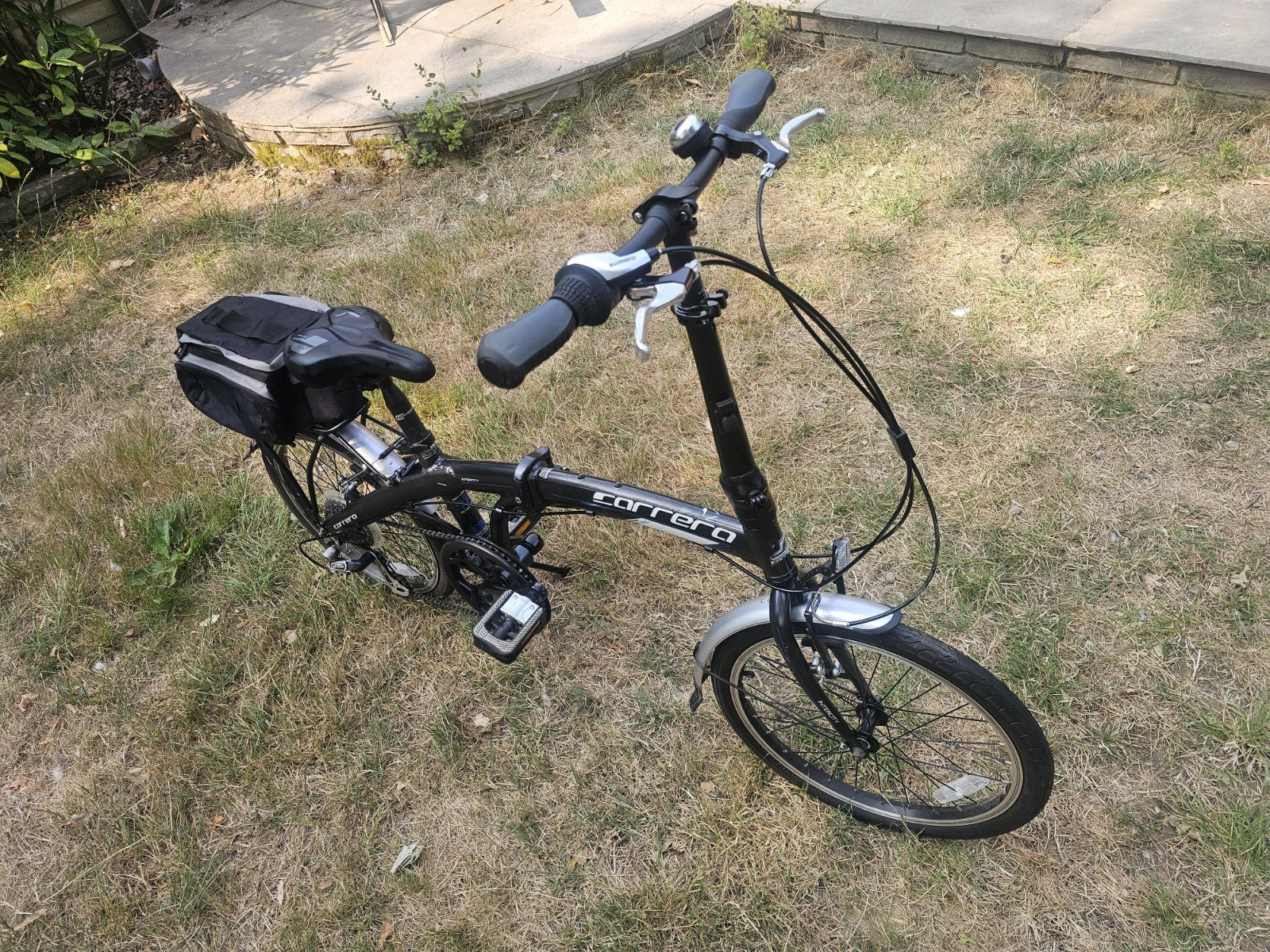 Careers Folding Bike Bicycle with Bag Easy to Carry and Store- Front/Rear lights