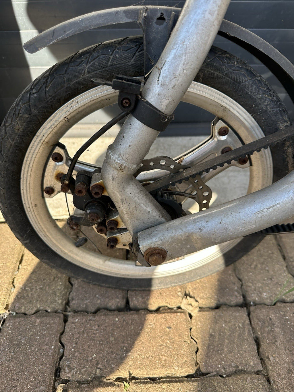 STRIDA Folding Bike - Silver - Good condition Can Post