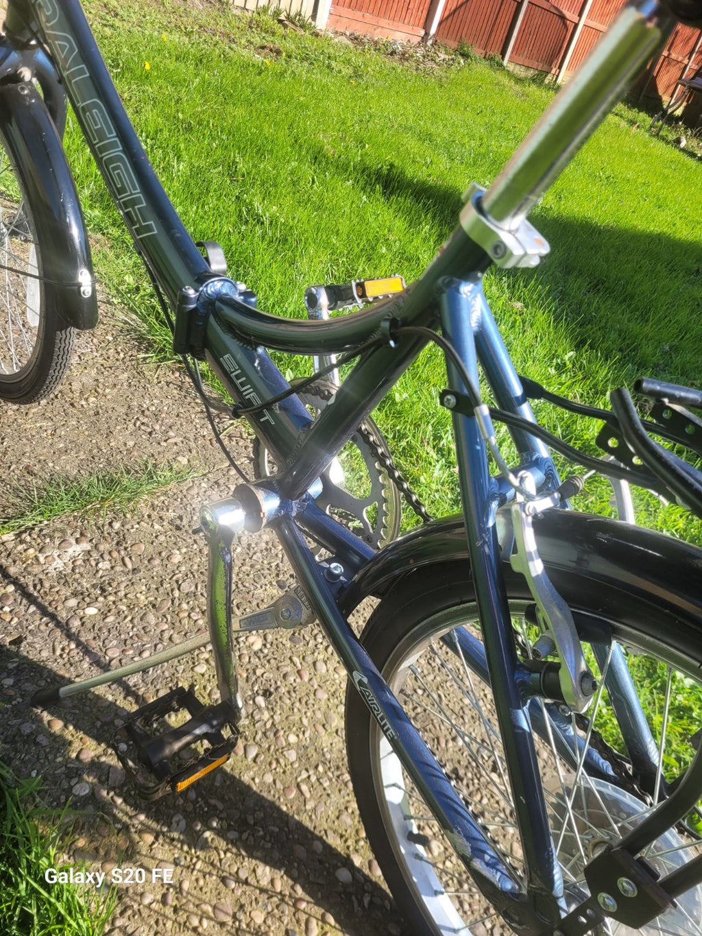 Fold Up Bicycle Raleigh Foldaway Bike. Recycling project, needs service