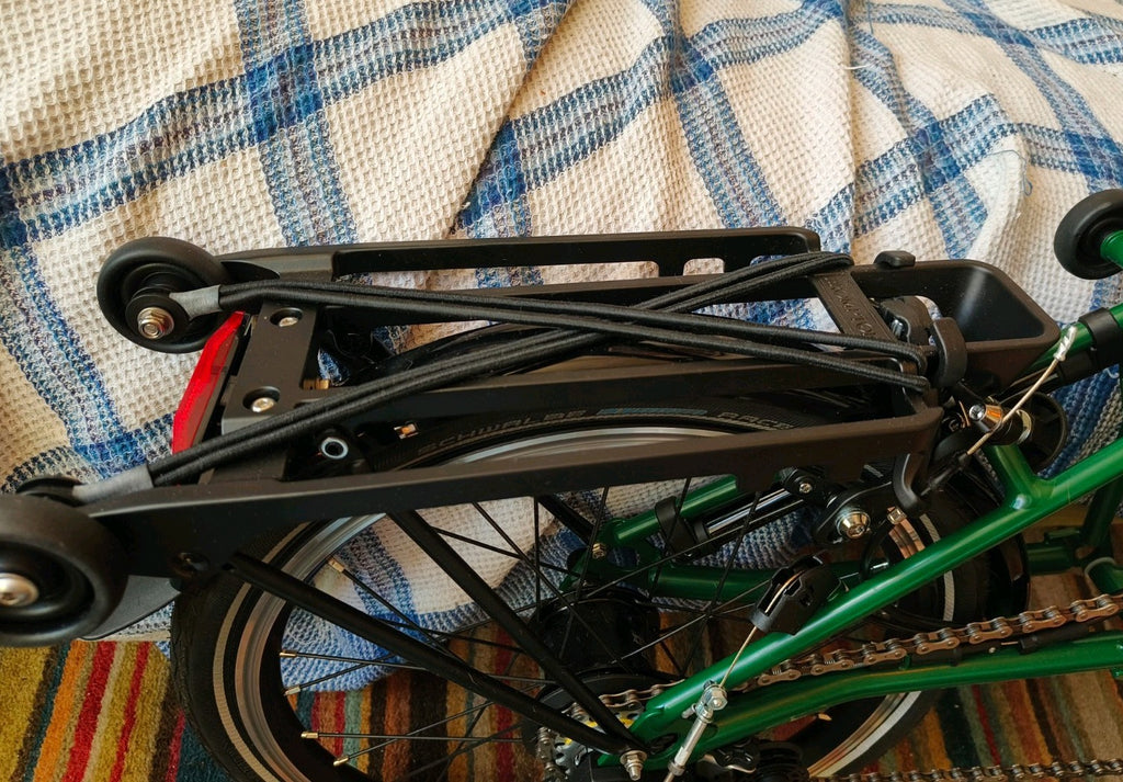 Brompton C Line Explorer 2023 6 Speed Folding Bike mid with accessories