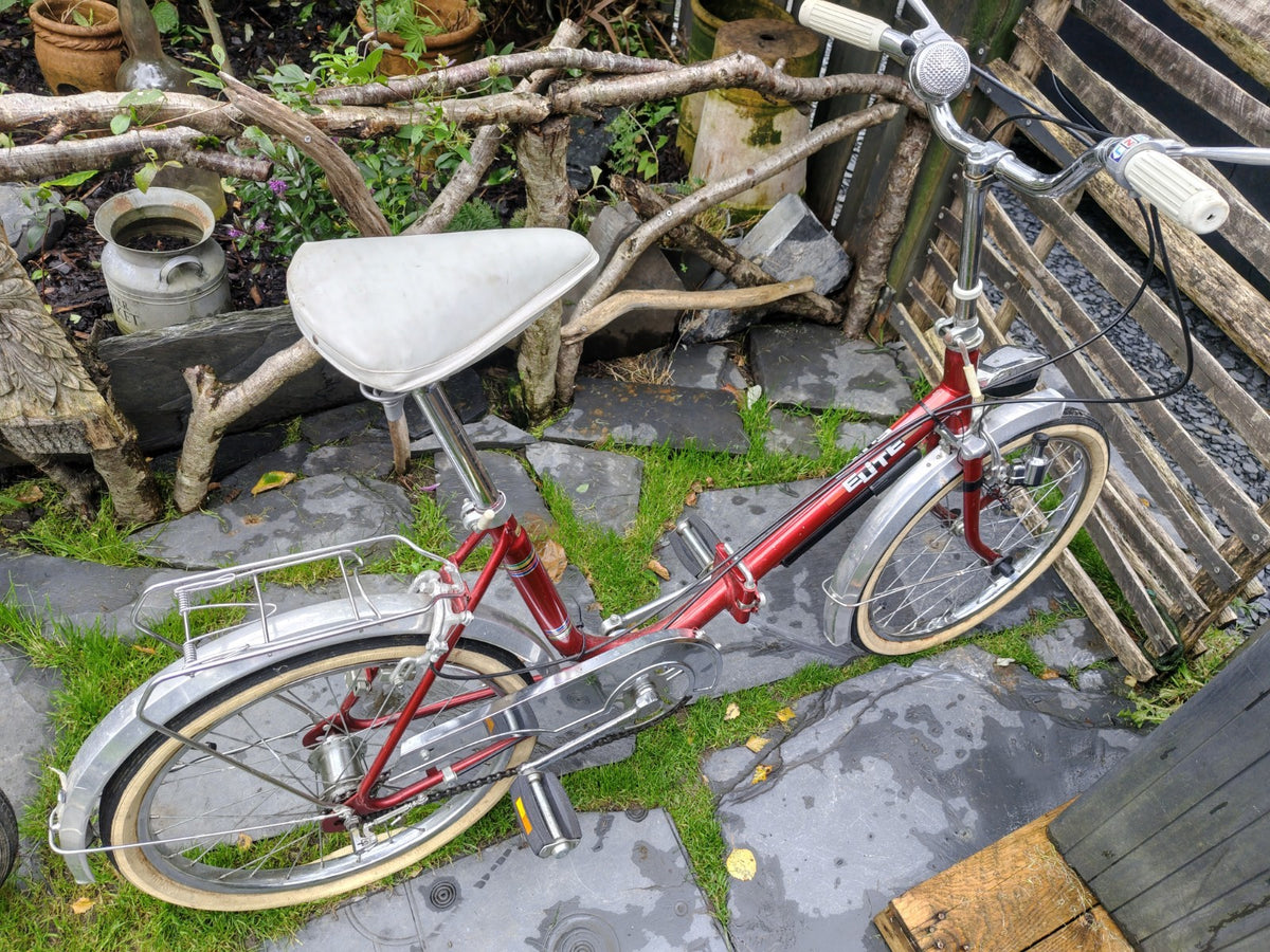 Pair Of Quality 1980s Retro Folding Bicycles ELITE brand German Made