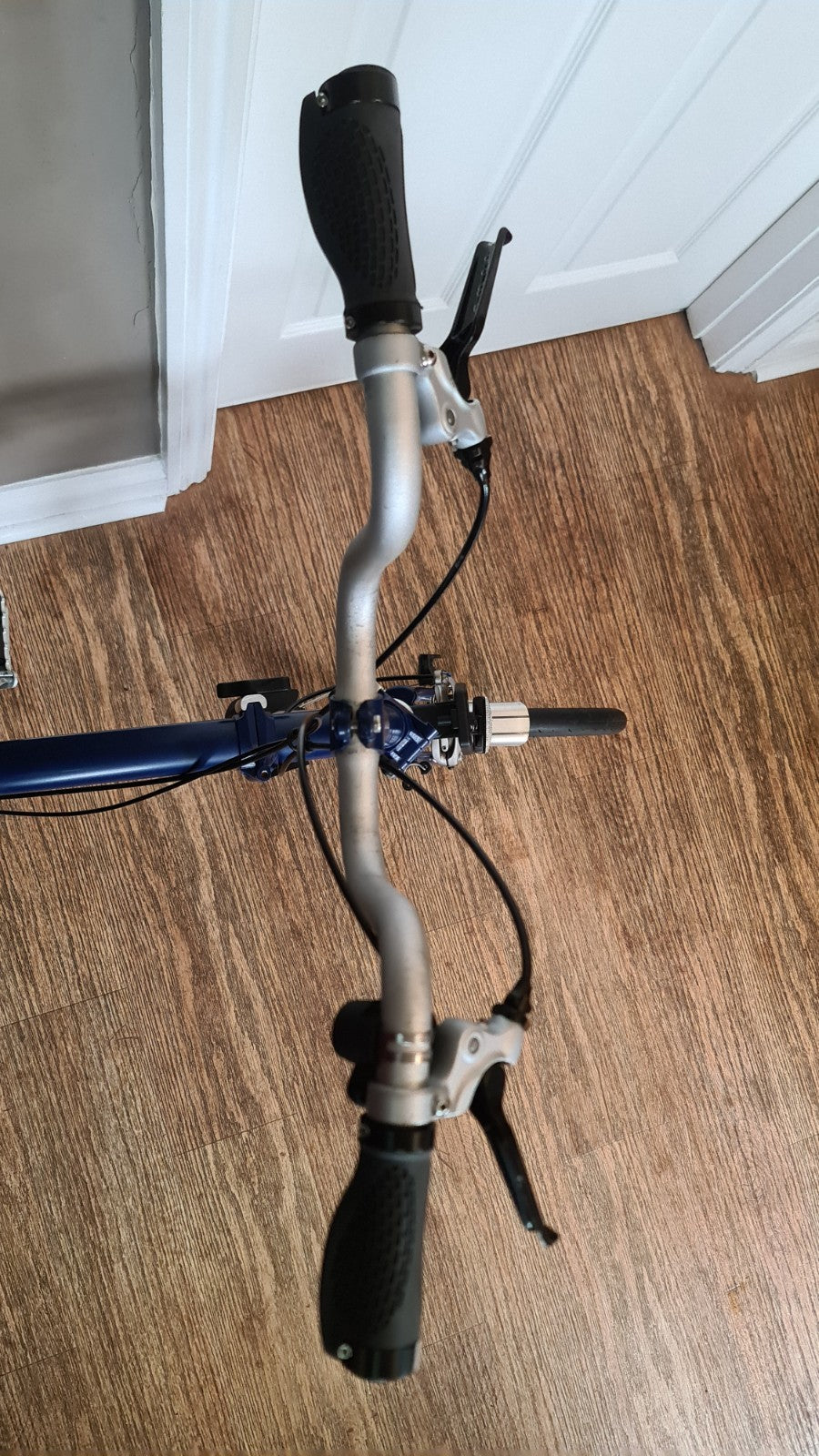 Brompton Folding Bike Blue 16in M Frame Cruiser Bar Caliper Brakes Mudguards